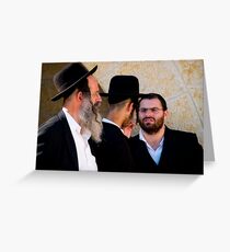 Three Rabbis Greeting Card