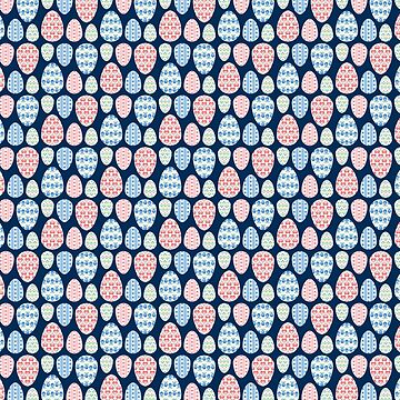 Artwork thumbnail, Painted eggs pattern by petitspixels