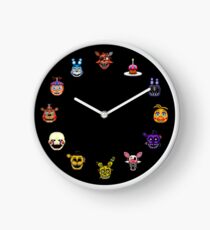Reloj Cinco noches en Freddy - Pixel art - Múltiples personajes