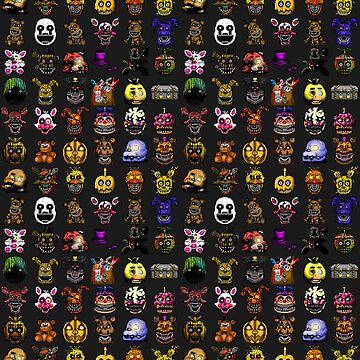 FNAF pixel art collage