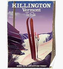 Killington, Vermont Ski poster Poster