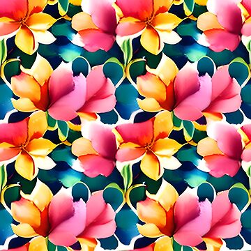 Artwork thumbnail, Flower Pattern "April" by patternsforp