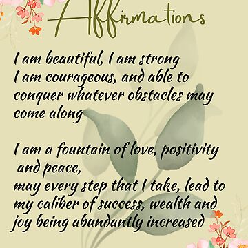 Daily Affirmations for Women Sticker for Sale by FEMIVERSE