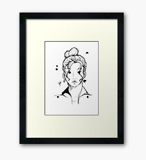 Ink woman Framed Print