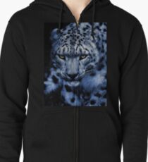 SNOW LEOPARD Zipped Hoodie