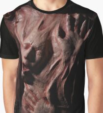 horror bipolar and depression art dark soul art face and hands Graphic T-Shirt