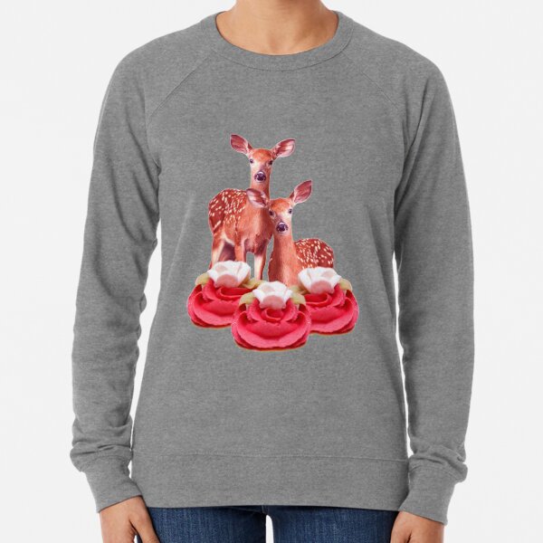 Pink Sugar Bambi by Alice Monber Lightweight Sweatshirt