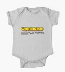 Wilmington, North Carolina | Retro Stripes One Piece - Short Sleeve