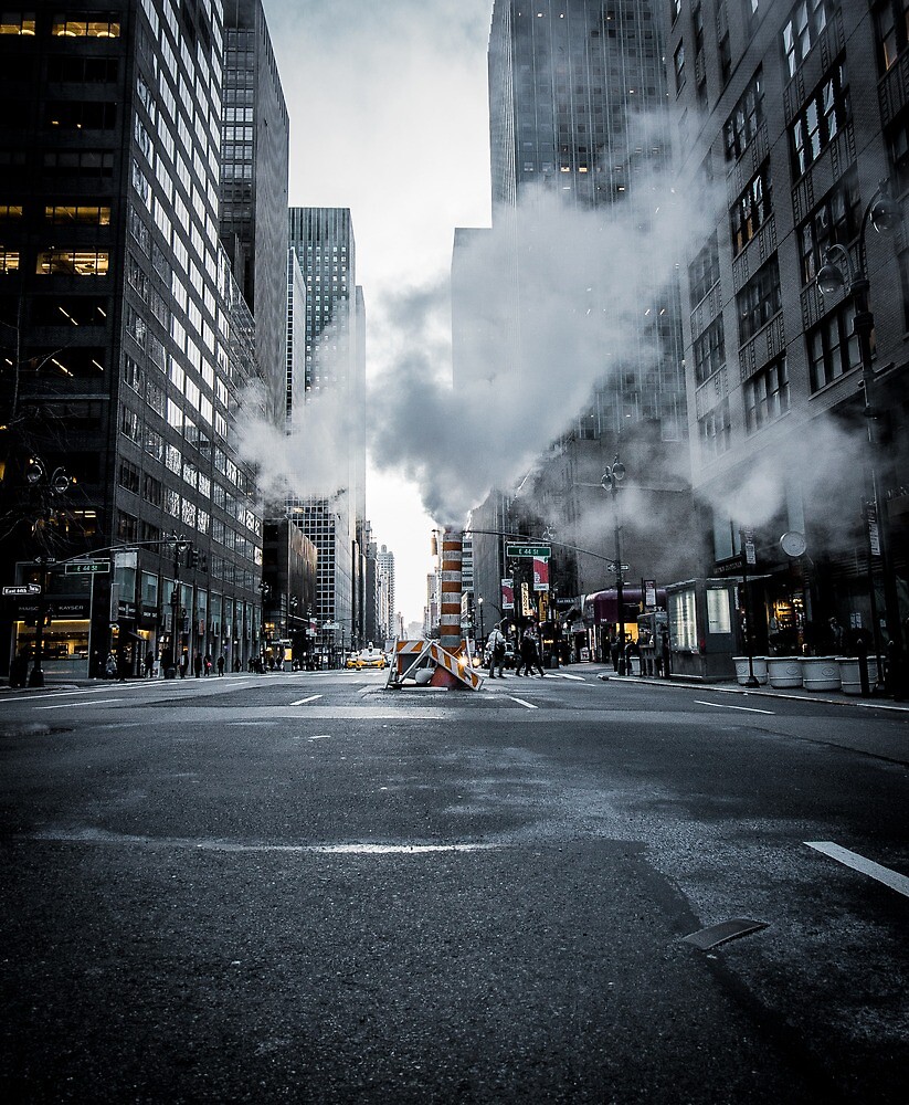 "STEAM PIPE, NYC" by realadamrose Redbubble