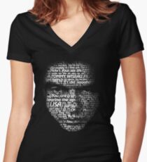 Tommy Wise Words Women's Fitted V-Neck T-Shirt