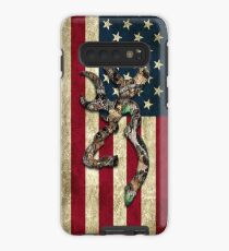 Browning Deer Camo American Flag Case/Skin for Samsung Galaxy