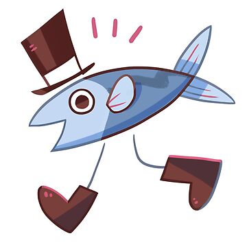 Dapper Fish - Funny - Posters and Art Prints