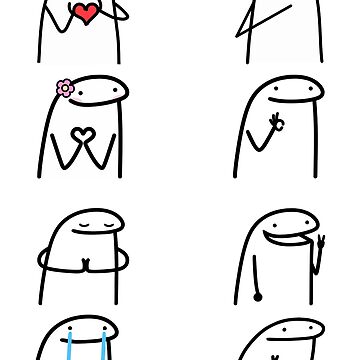 8 Pack of Flork meme | Art Board Print