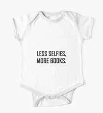 Less Selfies More Books One Piece - Short Sleeve