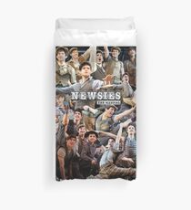 Newsies Broadway Musical Collage Duvet Cover