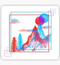 3D landscape Sticker