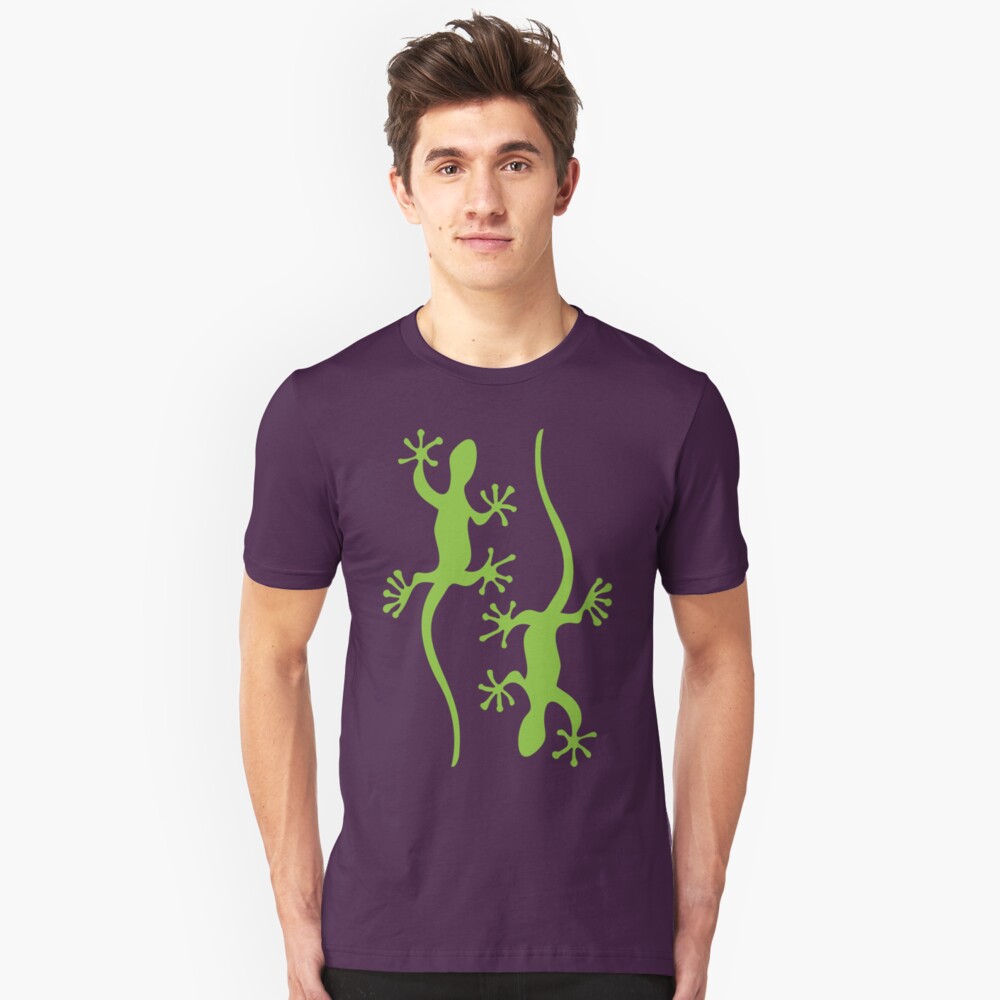 Two green geckos Tee Slim Fit T-Shirt