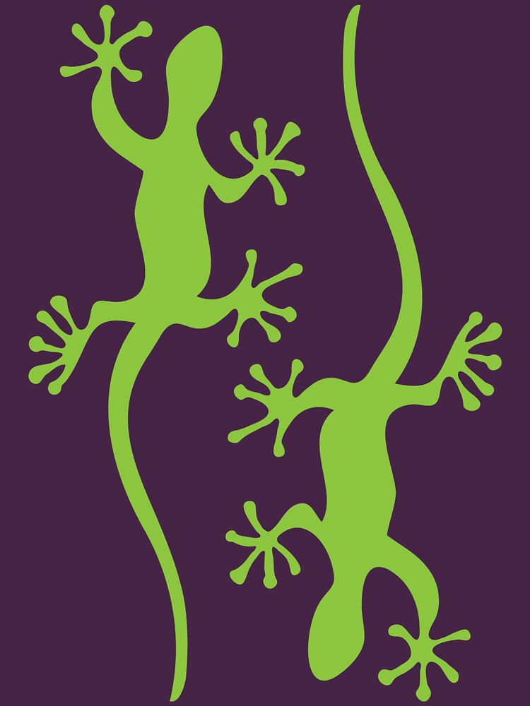 Two green geckos Tee by gudders