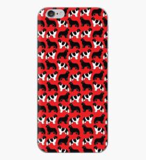 Repeated Pattern of Black and Lanseer Newfies iPhone Case