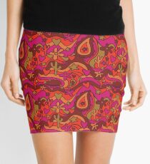 70's Paisley Print Mini Skirt
