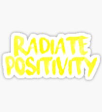 Strahlen Sie den Positivitäts-Gelb-Aufkleber aus Sticker