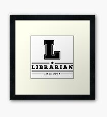 L is for Librarian Framed Print