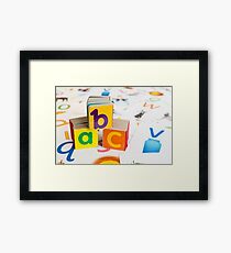 Alphabet Blocks Framed Print