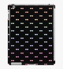 Rainbow Shades pattern red (black) iPad Case/Skin