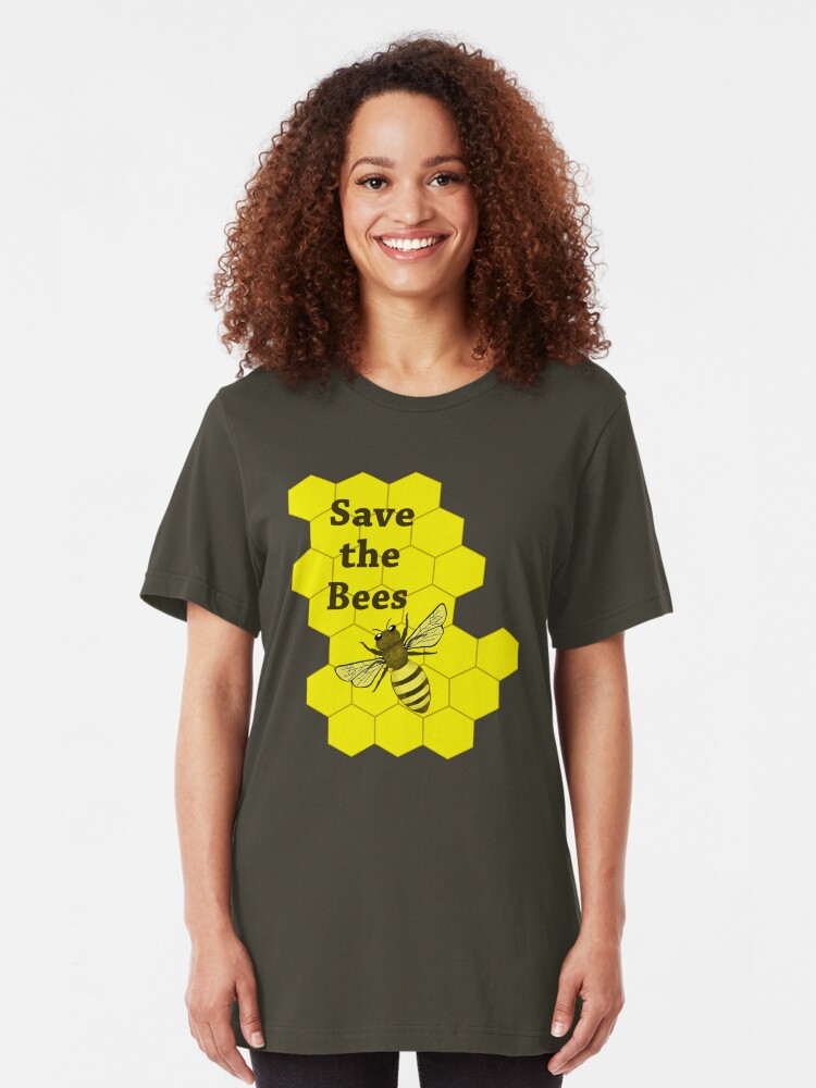 Alternate view of Save the Bees Slim Fit T-Shirt