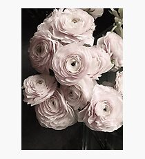 Erröten rosa Rosenblumenstrauß, rosafarbene Blumen Fotodruck