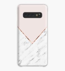 Peony blush geometric marble Case/Skin for Samsung Galaxy