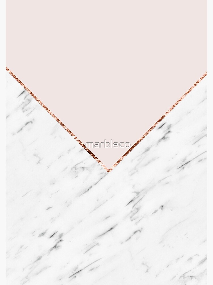 Peony blush geometric marble by marbleco