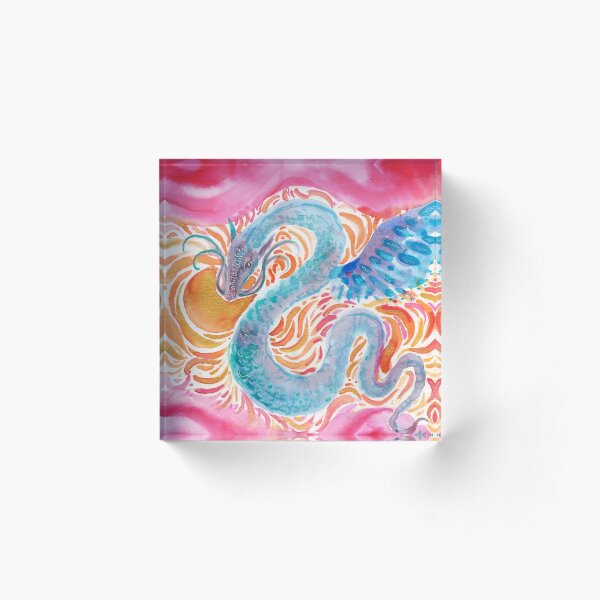 Sky Dragon Acrylic Block