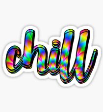 Rainbow Psychedelic Chill Sticker