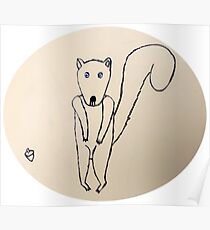 Squirrel - Écureuil - Martin Boisvert Poster