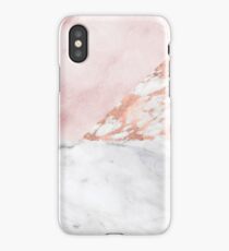 Mixed pinks rose gold marble iPhone Case/Skin