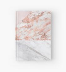 Mixed pinks rose gold marble Hardcover Journal