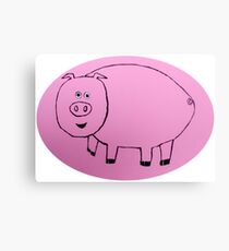 Pig - Cochon - Martin Boisvert Canvas Print