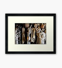 Ropes and other stuff on the Batavia, Lelystad The Netherlands Framed Print