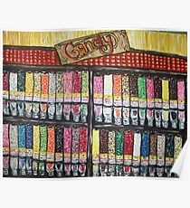 "Skewed Candy Store" Poster