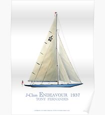 J-Klasse Endeavour 1937, Tony Fernandes Poster