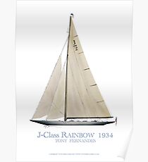 J-Class Rainbow 1934, tony fernandes Poster