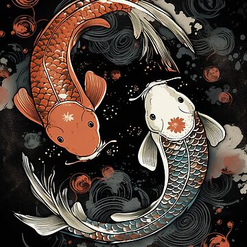 Koi' Print  Fish Art Print, Pisces Wall Decor, Witchy Vibes, Bedroom –  Sami McKay