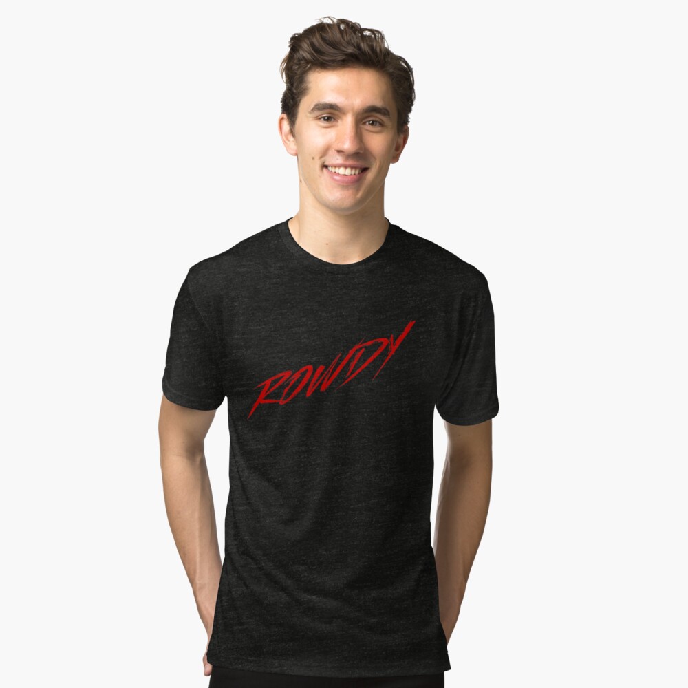 rowdy t shirt black