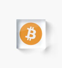 Bitcoin - Crypto Acrylic Block