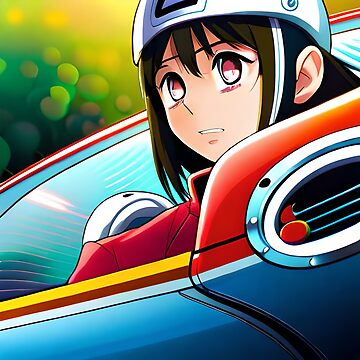 Cute Anime Racer Girl | Premium T-Shirt