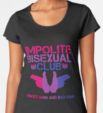 Impolite Bisexual Club Women's Premium T-Shirt