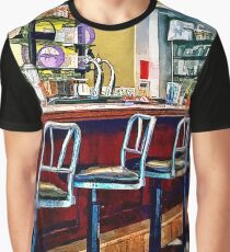 Candy Store With Soda Fountain Graphic T-Shirt