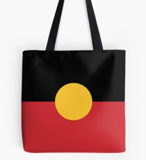 Australian Aboriginal Flag Tote Bag