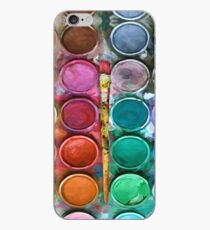 Watercolor Rainbow Flow Abstraction palette iPhone Case